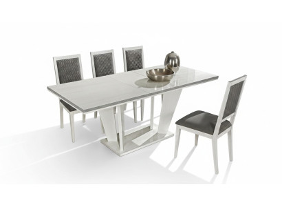 Ensemble de table à manger design moderne luxe tables blanches