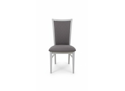 Chaise de salle à manger Chaise en bois Tissu gris Chaises inclinables Relax Design Fauteuil Italie