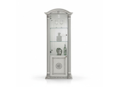 Vitrine de luxe avec verre armoire blanche design meubles nouveau