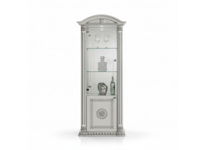Vitrine de luxe avec verre armoire blanche design meubles nouveau