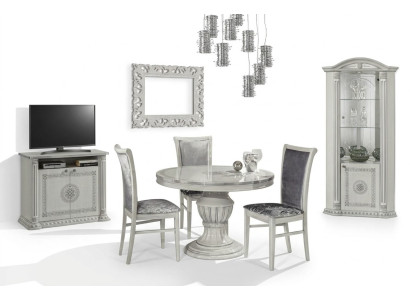 Ensemble de luxe de 3 pièces table à manger vitrine commode tables commode