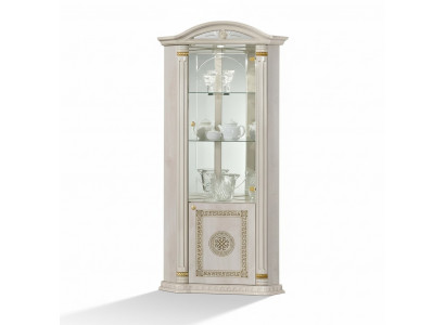 Vitrine d'angle Vitrine Credenza Vitrines Luxe Cristal Armoire Armadietto Angle Bois Design