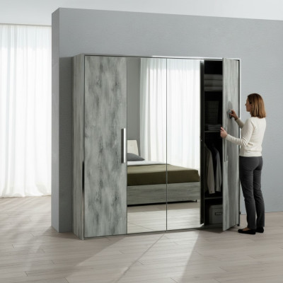 Armoire à 4 portes pour meuble de chambre