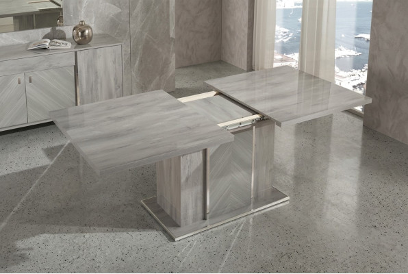 Table à manger de luxe Table extensible en bois Design moderne pour salle à manger Italie
