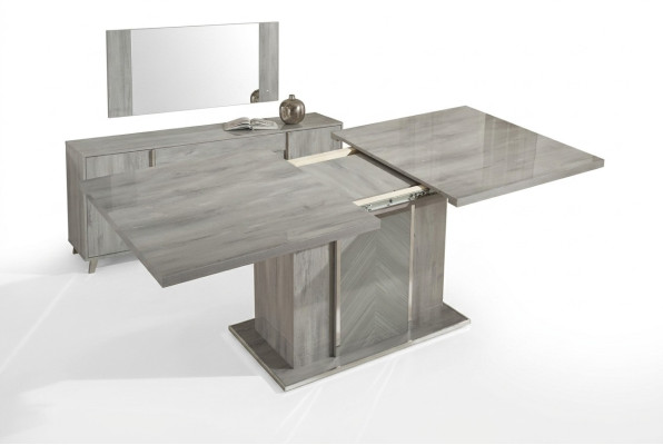 Table à manger de luxe Table extensible en bois Design moderne pour salle à manger Italie