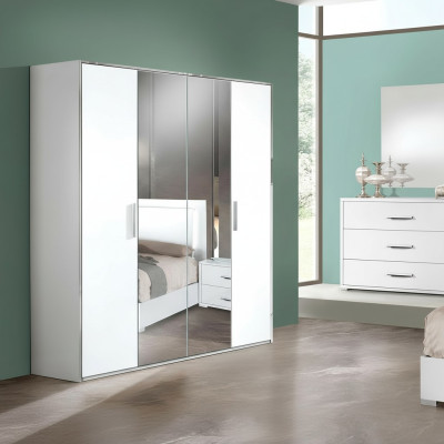 Armoire de luxe moderne à 4 portes en bois