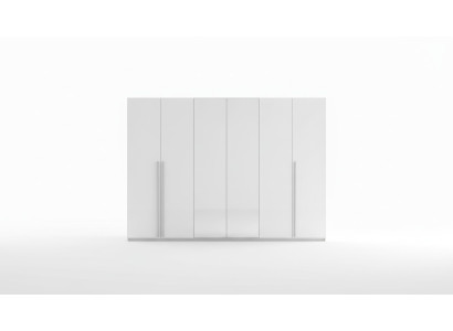 Armoire moderne à 6 portes design bois Italie neuve