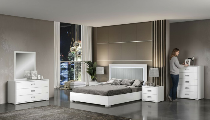 Ensemble de tables de nuit modernes en bois pour chambre