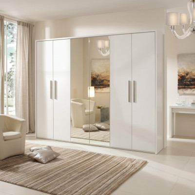 Armoire à 6 portes meubles design miroir neuf