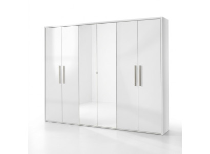 Armoire à 6 portes meubles design miroir neuf