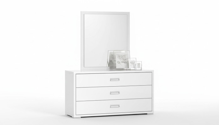 Ensemble de commode miroir designer luxe console meubles en bois armoire blanche