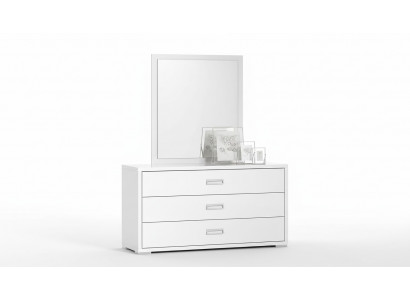 Ensemble de commode miroir designer luxe console meubles en bois armoire blanche
