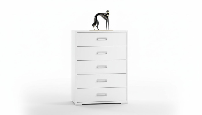 Commode de design de luxe en bois blanc moderne