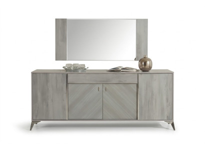 Meuble moderne en bois design gris pour chambre