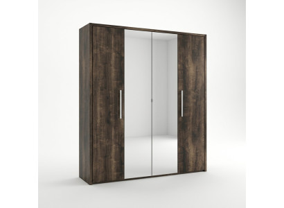 Armoire de luxe en bois avec miroir pour chambre