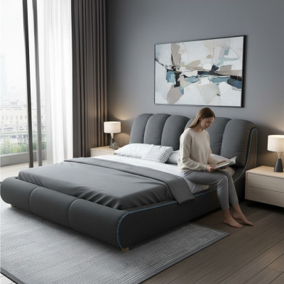Design Lit Moderne en Bois 180x200 Chambre Mariage Lits de Luxe Hôtel