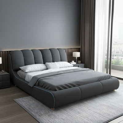 Design Lit Moderne en Bois 180x200 Chambre Mariage Lits de Luxe Hôtel