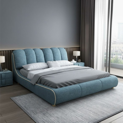 Lit double Chambre Hôtel Mariage Luxe Lit 2x Table de chevet 3pcs. Ensemble de lits neufs