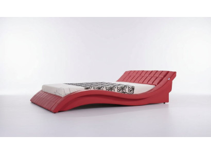 Lit double Lit Double XXL en cuir Cadre neuf Lit double Rembourrage de designer