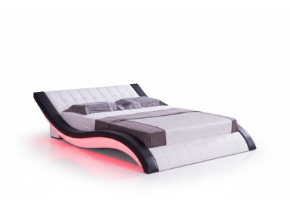 Conception de lit Son numérique USB Lits Meubles de chambre de luxe en cuir