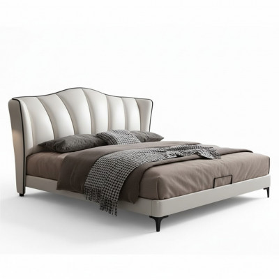 Lits Textile Hôtel Luxe Siège Cuir Italie Designer Lit Chambre