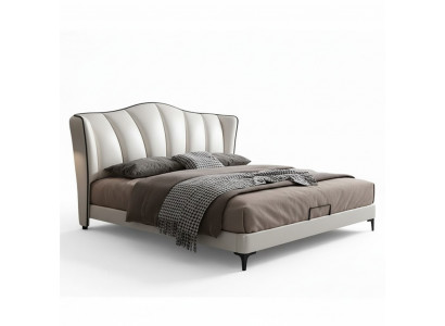 Lits Textile Hôtel Luxe Siège Cuir Italie Designer Lit Chambre