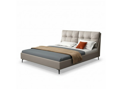 Lits Textile Cuir Hôtel Luxe Tapisserie Tissu Velours Lit Concepteur Chambre à coucher