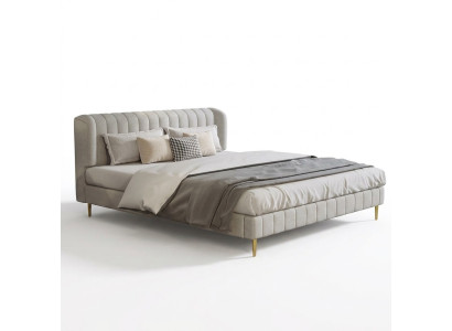 Lits Chambre Double Lit de luxe Chesterfield Designer Lit en cuir Hôtel