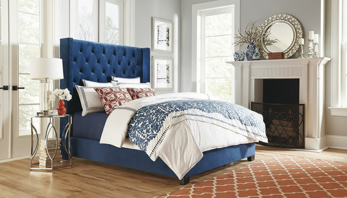 Chambre de sommeil Chesterfield avec lits doubles design en cuir de luxe pour hôtel