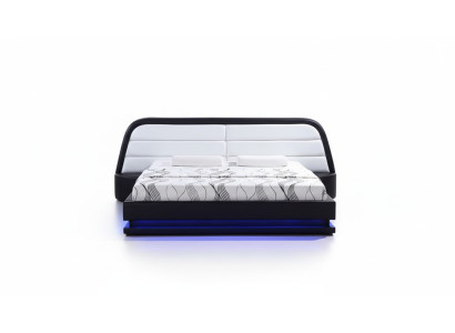 Lits Textile Cuir Hôtel de Luxe Rembourrage Design Bois Lit de Designer