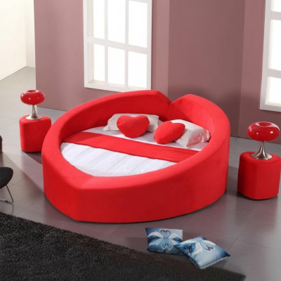 Designer lit en forme de coeur, lit de lune de miel, cadre de lit de luxe, lit de bordel
