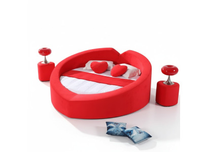 Designer lit en forme de coeur, lit de lune de miel, cadre de lit de luxe, lit de bordel