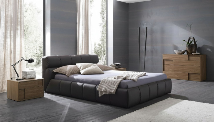 Lits Chambre de sommeil Cuir 180x200cm nouveau Lit Rembourrage Design de luxe