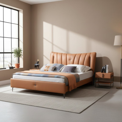 Lit double lit de mariage lit designer neuf 180x200cm Lit rembourré design Bed