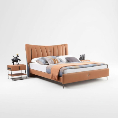Lit double lit de mariage lit designer neuf 180x200cm Lit rembourré design Bed