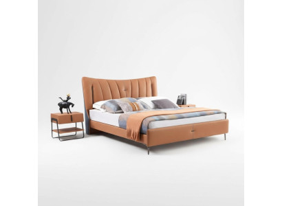 Lit double lit de mariage lit designer neuf 180x200cm Lit rembourré design Bed