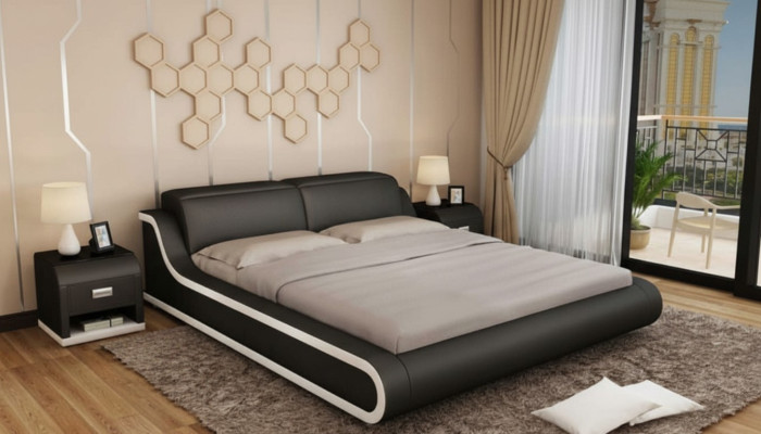 Conception de chambre 180x200 nouveau mobilier de luxe lits modernes rembourrés