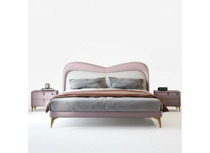 Conception de lits doubles de luxe 180x200cm hôtel de luxe nouvelle chambre