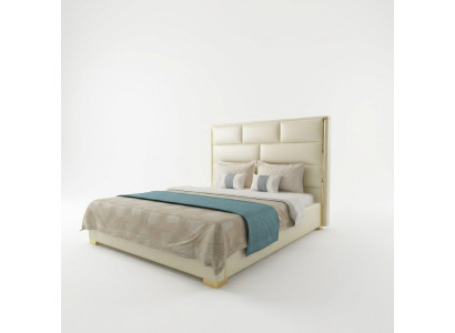 Designer lit double lit chambre lits chambre cuir hôtel luxe rembourrage