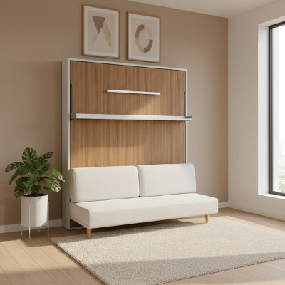 Lit mural Lits multifonctions Lit escamotable avec canapé Lit d'appoint Mobilier de chambre nouveau