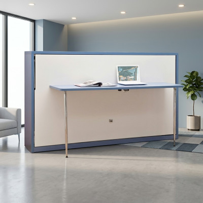 Bureau Lit Lit d'appoint Armoire avec Table Lit Escamotable Lits Murphy Armoire en Bois neuf