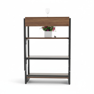 Meuble de cuisine multifonction gain de place Table à manger Étagère 2 en 1 Tables de cuisine en bois.