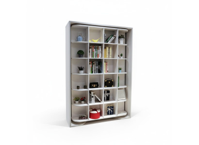 Lit Livres Armoire Étagère Lit d'appoint Armoires Mur Armoire Placard Lits