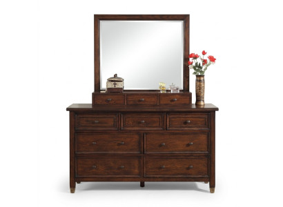 Buffet bahut commode avec miroir Véritable bois d'artisanat classique Buffet