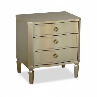 Chambre à coucher latérale Tables consoles en métal brillant Conception Table de chevet console