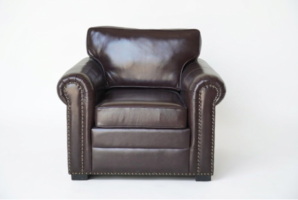 Fauteuil design en cuir de luxe pour la télévision Canapé 1 place Canapé relax Rembourrage Lounge neuf