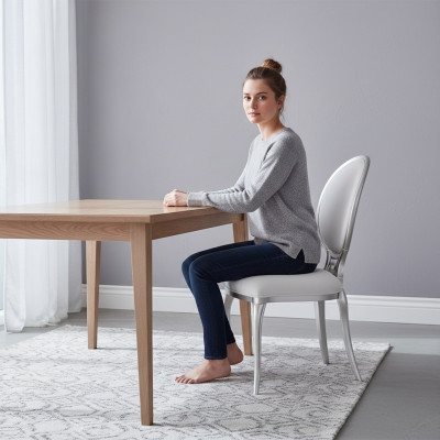 Meubles de luxe Fauteuil en bois Mobilier Fauteuil d'hôtel Chaises neuves Chaise de salle à manger
