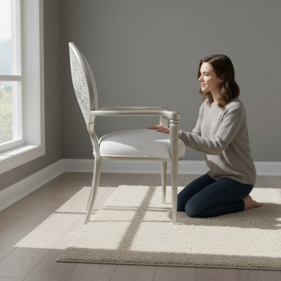 Fauteuil de luxe Chaise de salle à manger Meubles en bois Ameublement Fauteuil d'hôtel Chaises neuves