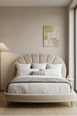Lit de luxe Hôtel Royal Meubles en tissu Lits Design Ameublement Lit rembourré Cadre