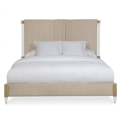 Lits doubles de luxe pour hôtel Chambre de couchage en cuir 180x200cm Nouveau design de rembourrage de lit